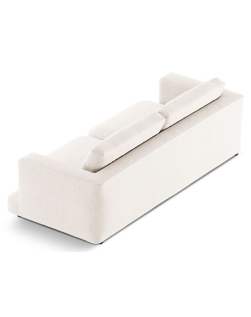 Canapé Daphne 3 Places Ivoire - 210x105x86 cm