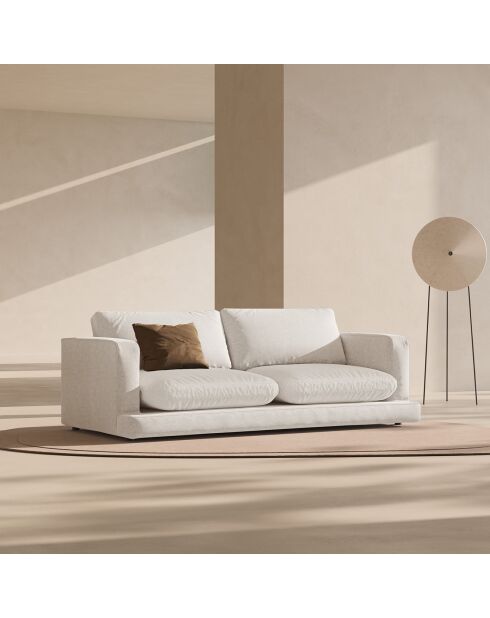 Canapé Daphne 3 Places Ivoire - 210x105x86 cm