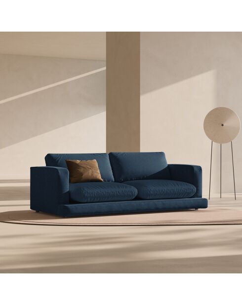 Canapé Daphne 3 Places Bleu Marine - 210x105x86 cm