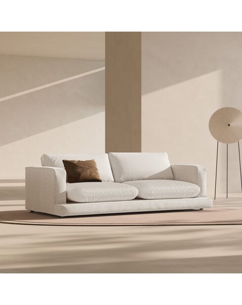 Canapé Daphne 4 Places Ivoire - 240x105x86 cm