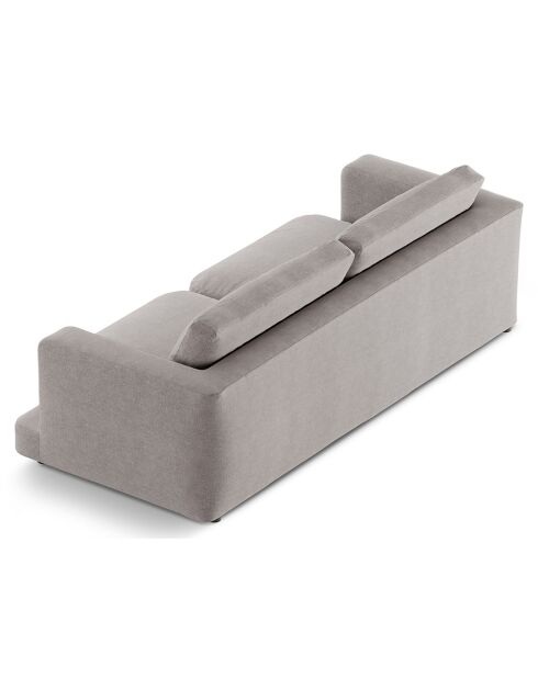 Canapé Daphne 4 Places Gris chaud - 240x105x86 cm