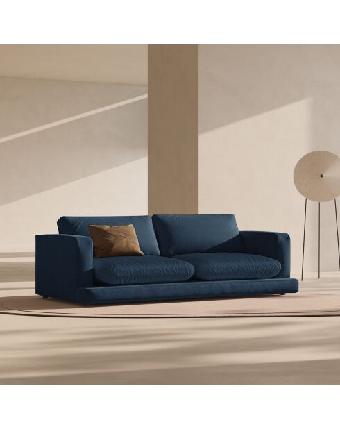 Canapé Daphne 4 Places Bleu Marine - 240x105x86 cm