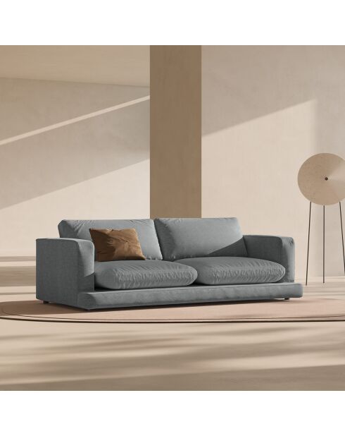 Canapé Daphne 4 Places Gris Foncé - 240x105x86 cm