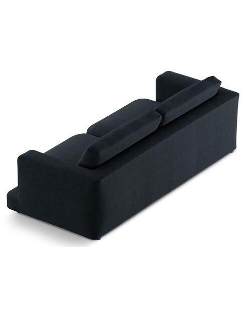 Canapé Daphne 4 Places Noir - 240x105x86 cm