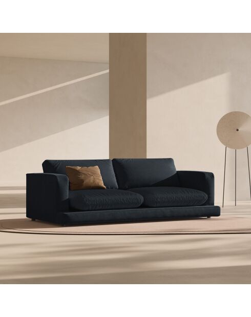 Canapé Daphne 4 Places Noir - 240x105x86 cm