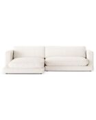Canapé d'angle Gauche Daphne 4 Places Ivoire - 270x170x86 cm