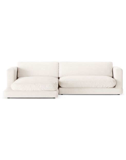 Canapé d'angle Gauche Daphne 4 Places Ivoire - 270x170x86 cm