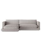 Canapé d'angle Gauche Daphne 4 Places Gris chaud - 270x170x86 cm