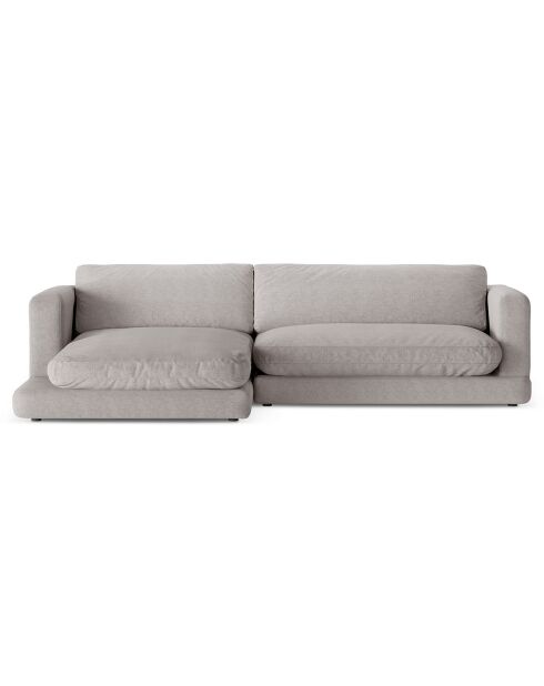 Canapé d'angle Gauche Daphne 4 Places Gris chaud - 270x170x86 cm
