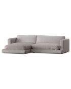 Canapé d'angle Gauche Daphne 4 Places Gris chaud - 270x170x86 cm