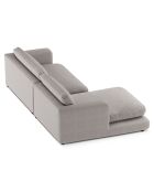 Canapé d'angle Gauche Daphne 4 Places Gris chaud - 270x170x86 cm