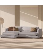 Canapé d'angle Gauche Daphne 4 Places Gris chaud - 270x170x86 cm
