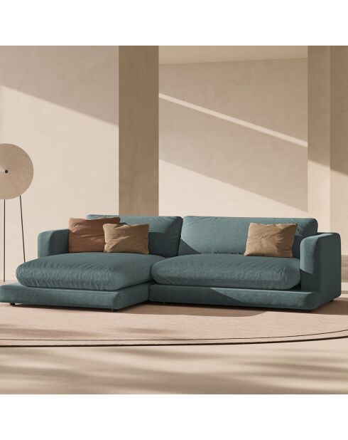 Canapé d'angle Gauche Daphne 4 Places Vert mousse - 270x170x86 cm