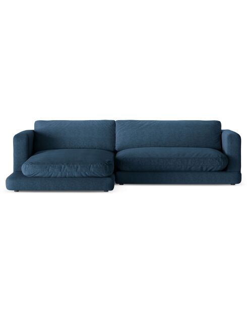 Canapé d'angle Gauche Daphne 4 Places Bleu Marine - 270x170x86 cm