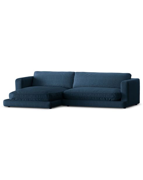 Canapé d'angle Gauche Daphne 4 Places Bleu Marine - 270x170x86 cm