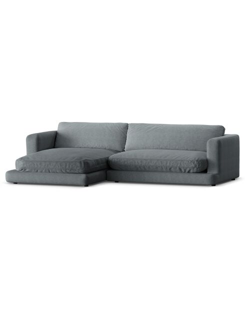 Canapé d'angle Gauche Daphne 4 Places Gris Foncé - 270x170x86 cm