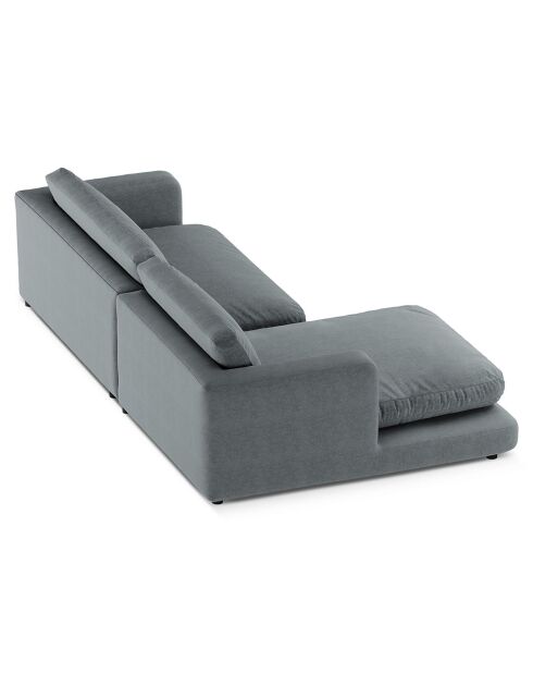 Canapé d'angle Gauche Daphne 4 Places Gris Foncé - 270x170x86 cm