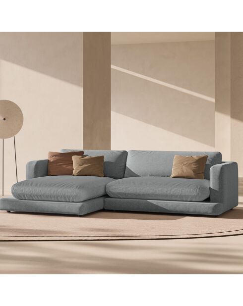 Canapé d'angle Gauche Daphne 4 Places Gris Foncé - 270x170x86 cm