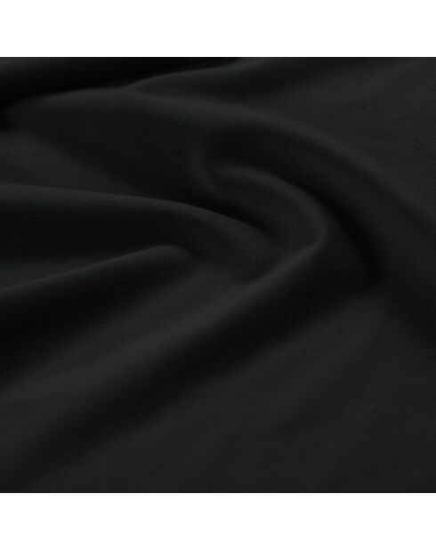 Canapé d'angle droit en Velours Daphne 4 Places Noir - 270x170x86 cm