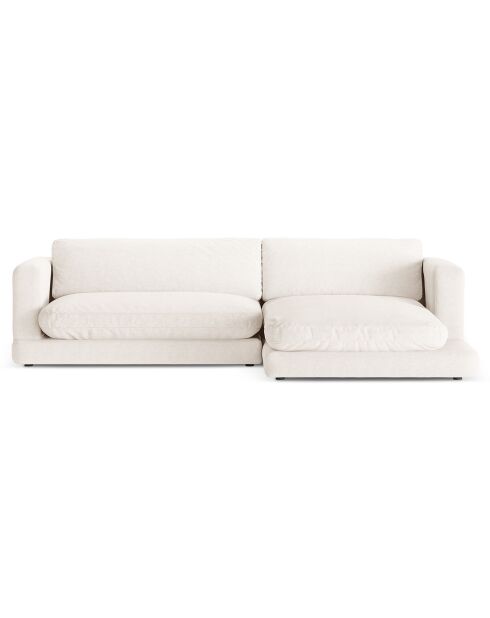 Canapé d'angle droit Daphne 4 Places Ivoire - 270x170x86 cm