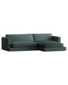 Canapé d'angle droit Daphne 4 Places Vert mousse - 270x170x86 cm