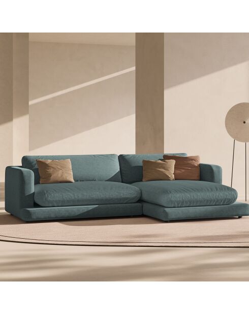 Canapé d'angle droit Daphne 4 Places Vert mousse - 270x170x86 cm