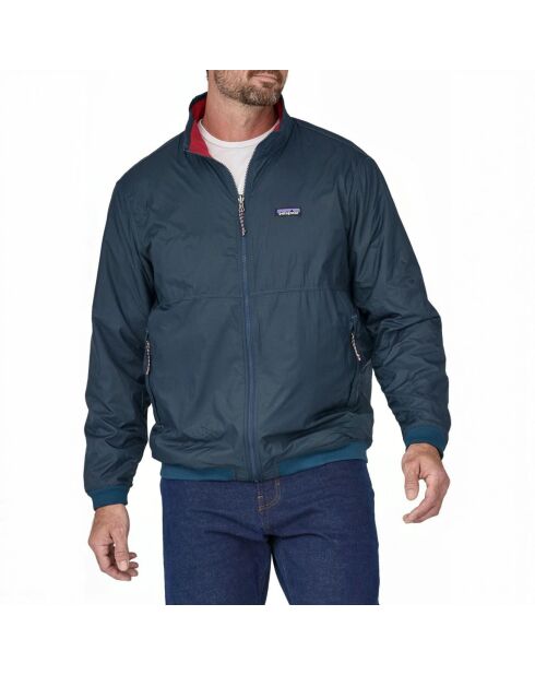 Veste Microdini Réversible Recyclée bleu/rouge