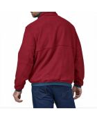 Veste Microdini Réversible Recyclée bleu/rouge