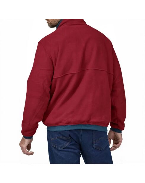 Veste Microdini Réversible Recyclée bleu/rouge