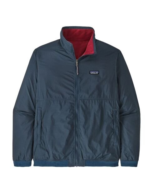 Giacca riciclata reversibile Microdini blu/rossa
