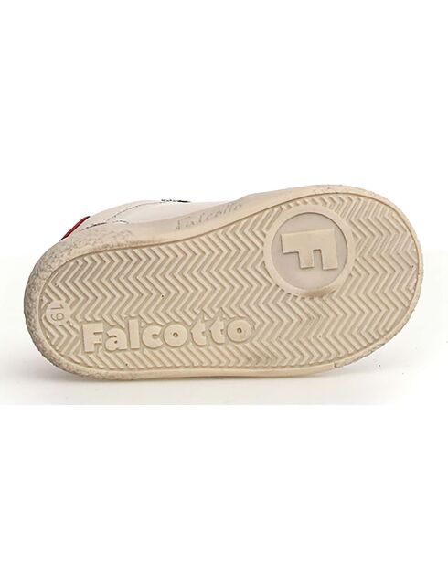 Donkergrijze/melk/marineblauwe Alnoite lederen sneakers