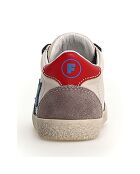 Donkergrijze/melk/marineblauwe Alnoite lederen sneakers