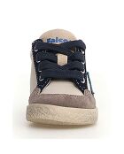 Donkergrijze/melk/marineblauwe Alnoite lederen sneakers