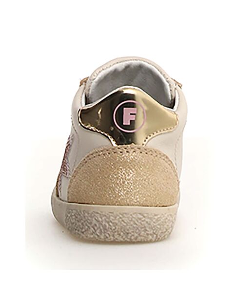 Sneakers Alnoite Platinum/Milk/Rosa in pelle