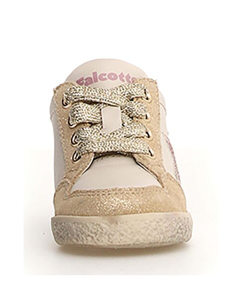 Sneakers Alnoite Platinum/Milk/Rosa in pelle