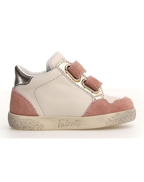 Baskets Alnoite rose/lait/platine