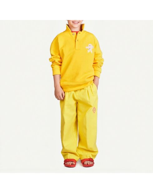 Sweat à Boutons Seahorse jaune