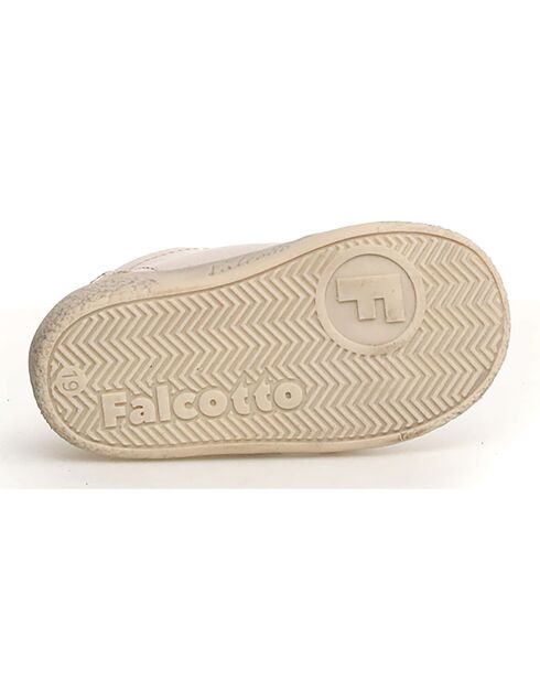 Baskets en Cuir Alnoite platine/lait/rose