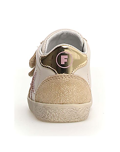 Sneakers Alnoite Platinum/Milk/Rosa in pelle