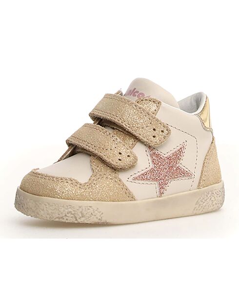 Sneakers Alnoite Platinum/Milk/Rosa in pelle