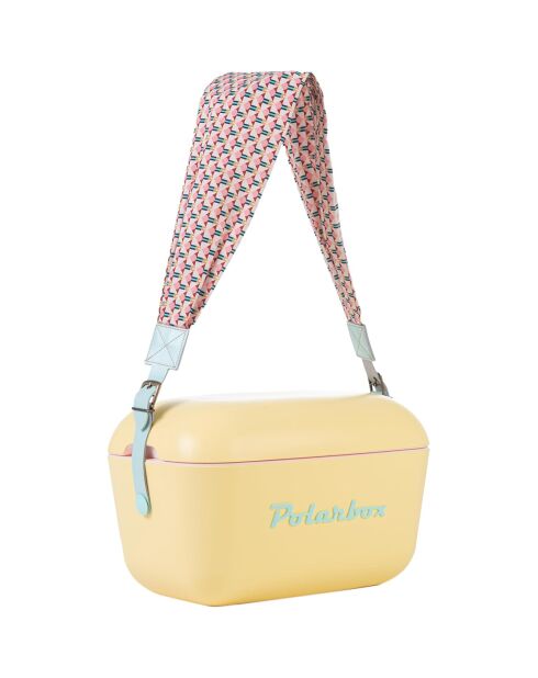 Austauschbarer Schulterriemen mit geometrischem Muster in Türkis