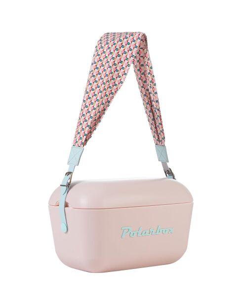 Austauschbarer Schulterriemen mit geometrischem Muster in Türkis