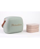Koeltas 6L koelbox + 2 lunchbox matcha goud