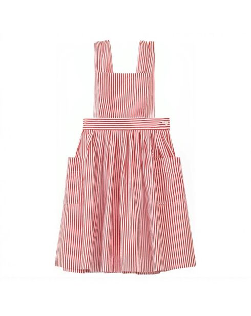 Robe Rayée Peppermint rouge/blanc