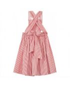 Robe Rayée Peppermint rouge/blanc