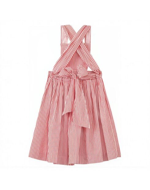 Robe Rayée Peppermint rouge/blanc