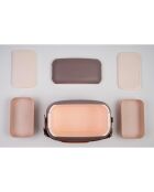 Koeltas 6L koelbox + 2 lunchboxen mauve goud