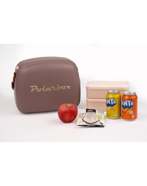 Koeltas 6L koelbox + 2 lunchboxen mauve goud
