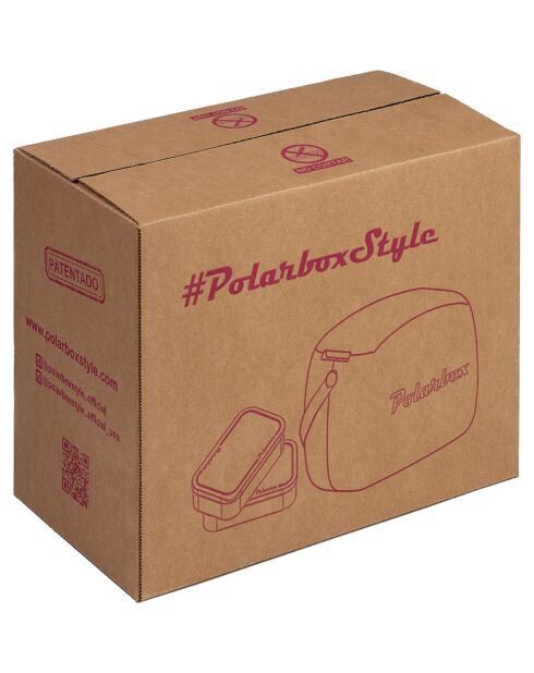 Koeltas 6L koelbox + 2 lunchboxen mauve goud