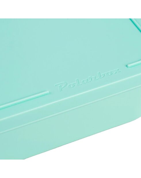 Coolerbag 6L koeltas + 2 pastelgroene lunchboxen